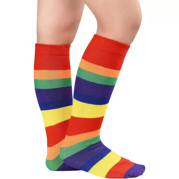Zando Kids Child Cotton Three Stripes Sport Soccer Team Socks Uniform Tube Cute Knee High Stocking for Boys Girls