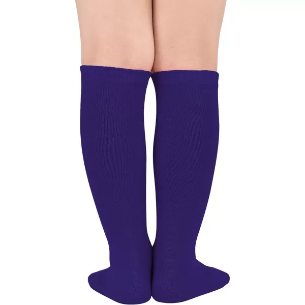 Zando Kids Child Cotton Three Stripes Sport Soccer Team Socks Uniform Tube Cute Knee High Stocking for Boys Girls