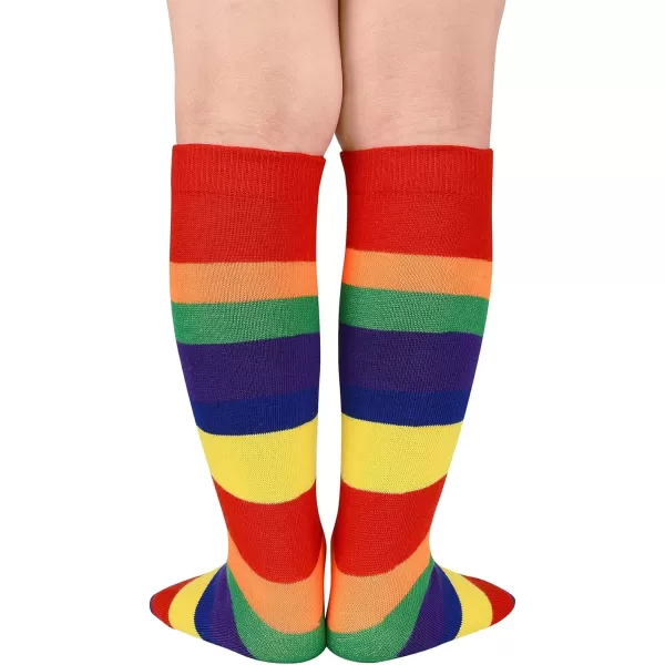 Zando Kids Child Cotton Three Stripes Sport Soccer Team Socks Uniform Tube Cute Knee High Stocking for Boys Girls