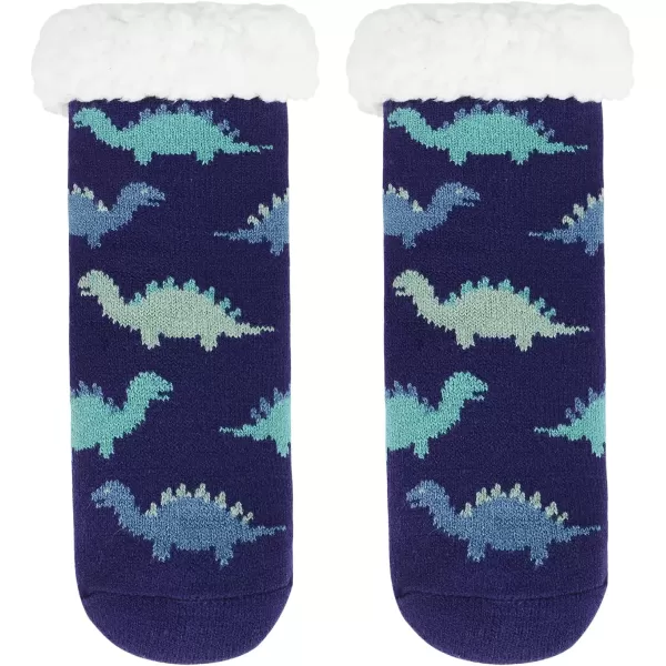 Zando Kids Girls Boys Slipper Socks Christmas Warm Fleece Fuzzy Socks Non-Skid Children Animal Thick Grip Fluffy Socks