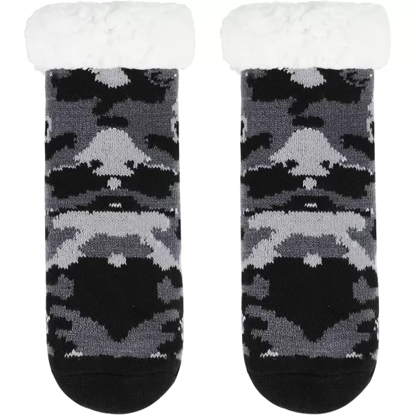 Zando Kids Girls Boys Slipper Socks Christmas Warm Fleece Fuzzy Socks Non-Skid Children Animal Thick Grip Fluffy Socks
