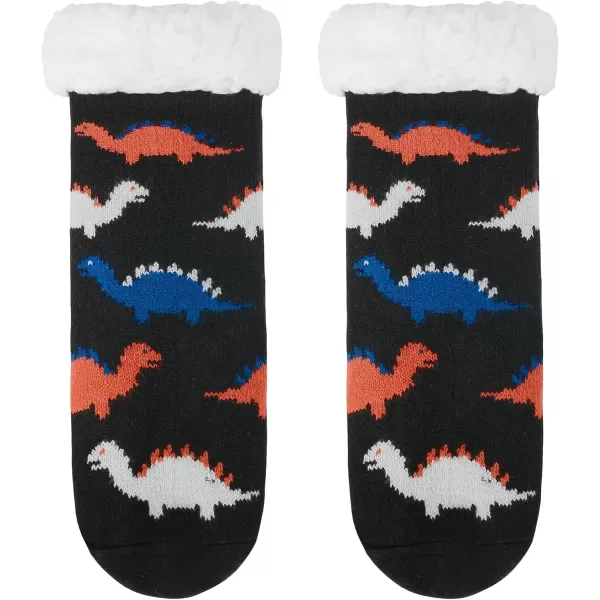 Zando Kids Girls Boys Slipper Socks Christmas Warm Fleece Fuzzy Socks Non-Skid Children Animal Thick Grip Fluffy Socks