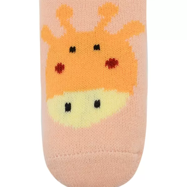 Zando Kids Girls Boys Slipper Socks Christmas Warm Fleece Fuzzy Socks Non-Skid Children Animal Thick Grip Fluffy Socks