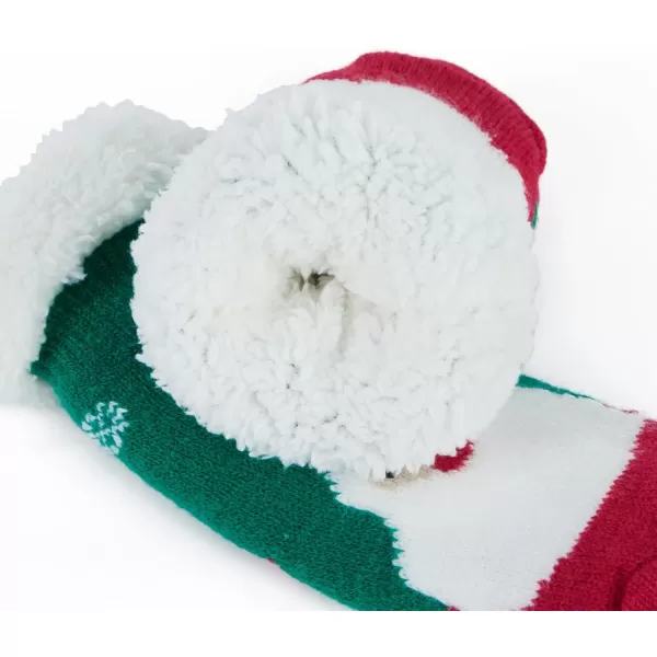 Zando Kids Girls Boys Slipper Socks Christmas Warm Fleece Fuzzy Socks Non-Skid Children Animal Thick Grip Fluffy Socks
