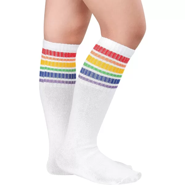 Zando Kids Soccer Socks Knee High Sock for Boys Girls Breathable Kids Youth Baseball Socks Cotton Boys Long Tube Socks