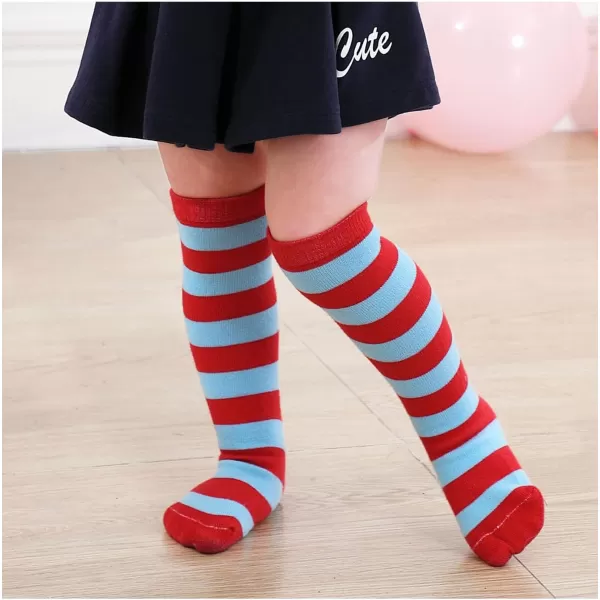 Zando Kids Soccer Socks Knee High Sock for Boys Girls Cotton Kids Youth Baseball Socks Breathable Boys Athletic Socks