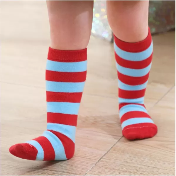 Zando Kids Soccer Socks Knee High Sock for Boys Girls Cotton Kids Youth Baseball Socks Breathable Boys Athletic Socks