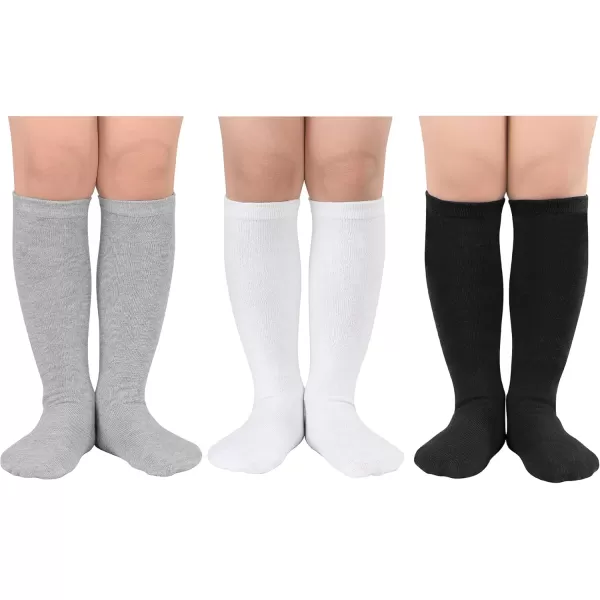 Zando Kids Soccer Socks Knee High Sock for Boys Girls Cotton Kids Youth Baseball Socks Breathable Boys Athletic Socks