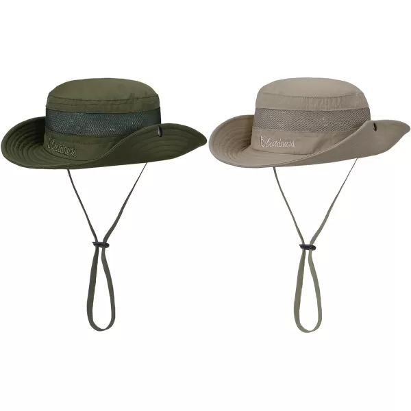 Zando Kids Sun Hat Outdoor UPF 50+ Boys Sun Hat Wide Brim Kids Fishing Bucket Hat for Kids Hiking Camping Beach Safari Hat