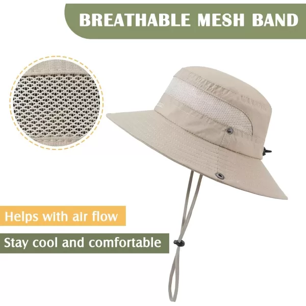 Zando Kids Sun Hat Outdoor UPF 50+ Boys Sun Hat Wide Brim Kids Fishing Bucket Hat for Kids Hiking Camping Beach Safari Hat