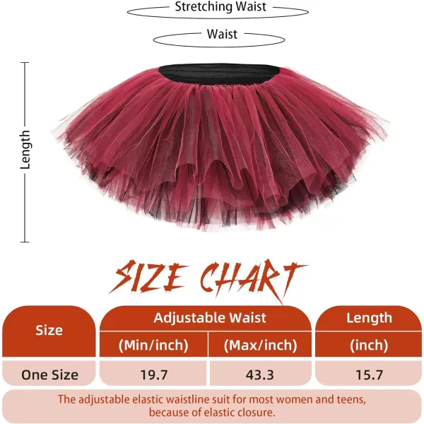 Zando Layered Tutu Tulle Skirt Ballet Skirt Dance Tutu Princess Dress Ruffle Fluffy Skirt Halloween Costumes for Women