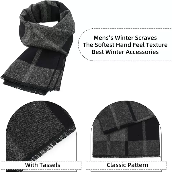 Zando Men Winter Scarf Soft Scarves Cashmere Scarf for Winter Neck Scarf Cold Weather Scarves Warm Scarf Scarves Bulk