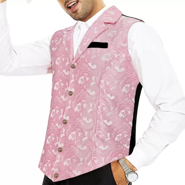 Zando Men's Suit Vest Victorian Steampunk Vest Pirate Vest Renaissance Medieval Vest Men V Neck Gothic Waistcoat