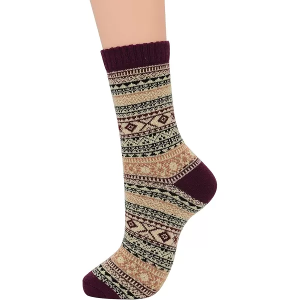 Zando Mens Wool Socks Athletic Socks Soft Warm Socks Thick Winter Socks Crew Socks Knit Cozy Socks Hiking Socks Christmas