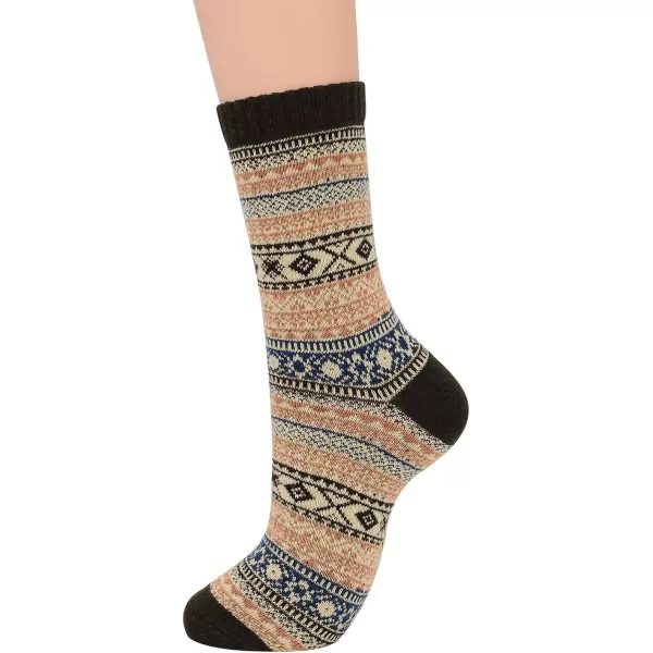 Zando Mens Wool Socks Athletic Socks Soft Warm Socks Thick Winter Socks Crew Socks Knit Cozy Socks Hiking Socks Christmas