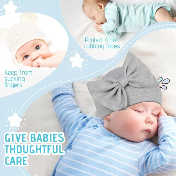 Zando Newborn Baby Girl Hats Soft Beanie Hat Cute for 0-6 Months Infant Toddler Hospital Hat Caps