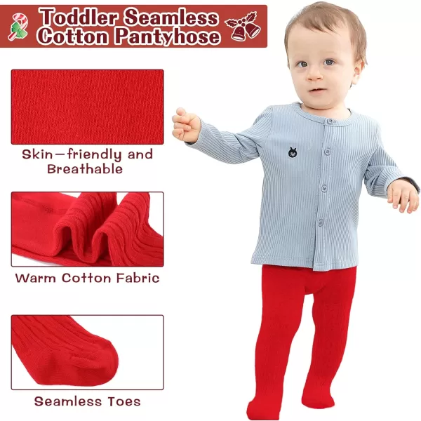 Zando Opaque Cotton Tights for Baby Girls, Infants &amp; Toddlers, Cozy Winter Leggings with Cable Knit Design, Size 0-3M to 6-7T