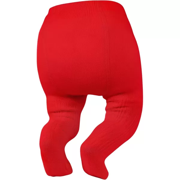 Zando Opaque Cotton Tights for Baby Girls, Infants &amp; Toddlers, Cozy Winter Leggings with Cable Knit Design, Size 0-3M to 6-7T