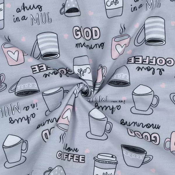 Zando Pajamas for Women 2 Piece Lounge Sets Cartoon Pajama Set Sleep Matching Sets with Pants Capri PJS Print Sleepwear
