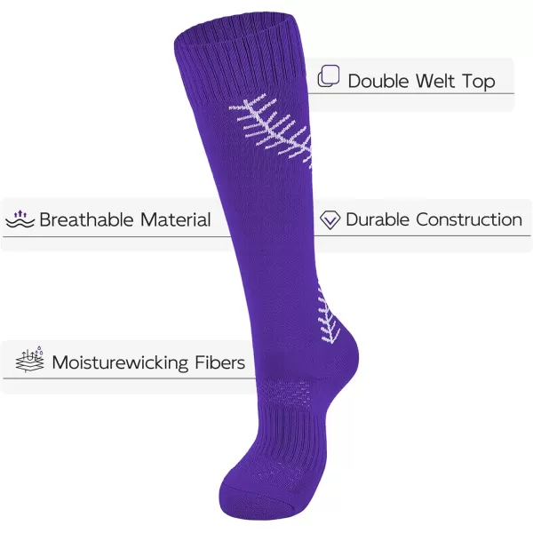 Zando Softball Socks with Stitchs for Youth Girls &amp; Adult Women Athletic Football Baseball Soccer Socks Kids Pattern
