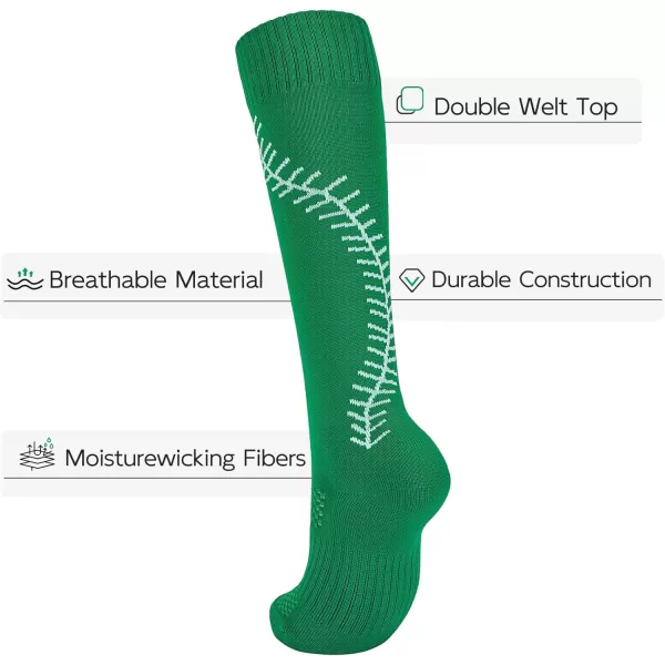 Zando Softball Socks with Stitchs for Youth Girls &amp; Adult Women Athletic Football Baseball Soccer Socks Kids Pattern