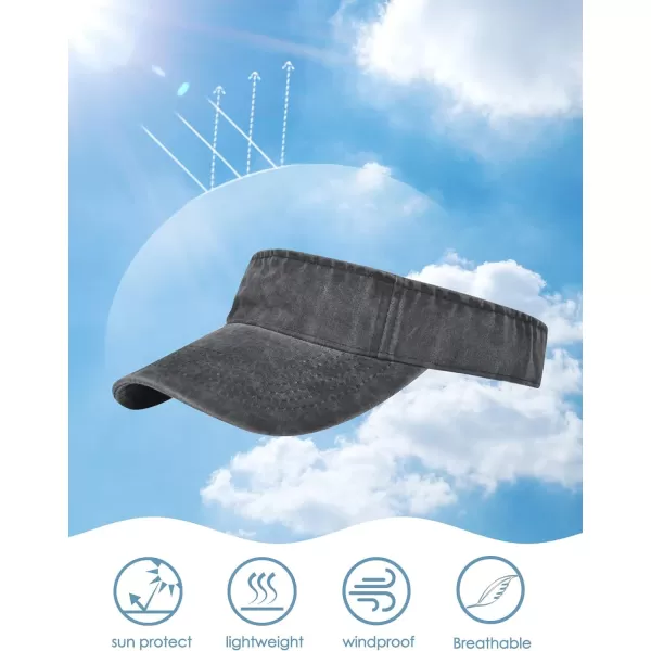 Zando Sun Visors for Women Men Unisex Tennis Golf Visor Hat Adjustable Summer Hats Sport Outdoor Visor Hat UV Protection Cap