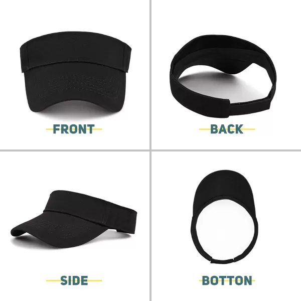 Zando Sun Visors for Women Men Unisex Tennis Golf Visor Hat Adjustable Summer Hats Sport Outdoor Visor Hat UV Protection Cap