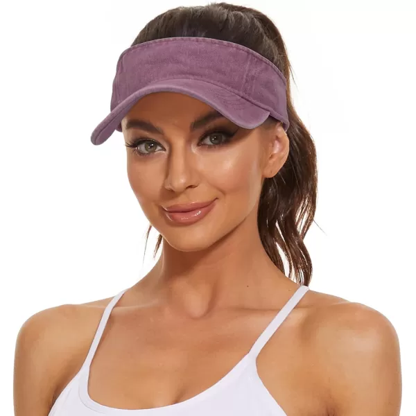 Zando Sun Visors for Women Men Unisex Tennis Golf Visor Hat Adjustable Summer Hats Sport Outdoor Visor Hat UV Protection Cap