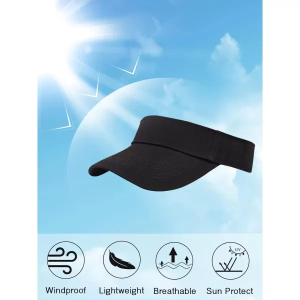Zando Sun Visors for Women Men Unisex Tennis Golf Visor Hat Adjustable Summer Hats Sport Outdoor Visor Hat UV Protection Cap