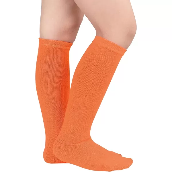 Zando Toddler Soccer Socks Boys Girls Knee High Striped Tube Socks Kids School Uniform Dress Socks Athletic Long Socks