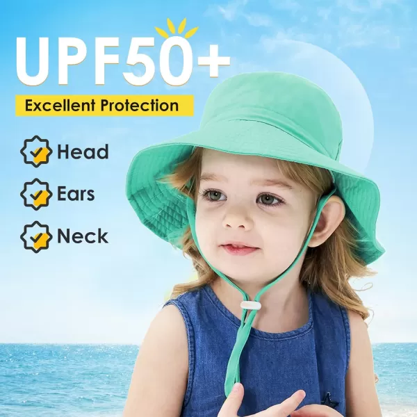 Zando Toddler Sun Hat for Baby Sun Hats UPF 50+ Adjustable Baby Sun Protection Bucket Hat Toddler Bucket Hats for Boys Girls