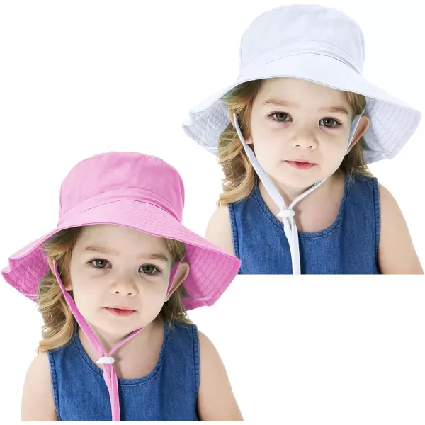 Zando Toddler Sun Hat for Baby Sun Hats UPF 50+ Adjustable Baby Sun Protection Bucket Hat Toddler Bucket Hats for Boys Girls