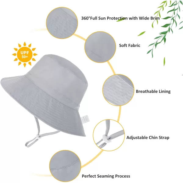 Zando Toddler Sun Hat for Baby Sun Hats UPF 50+ Adjustable Baby Sun Protection Bucket Hat Toddler Bucket Hats for Boys Girls