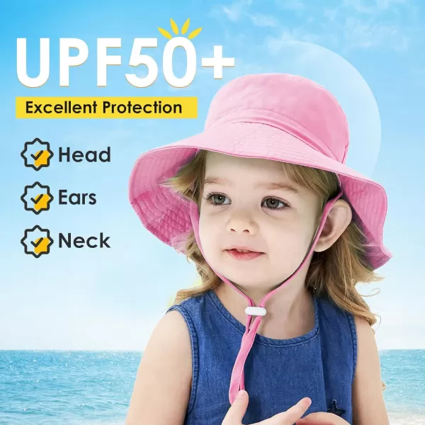 Zando Toddler Sun Hat for Baby Sun Hats UPF 50+ Adjustable Baby Sun Protection Bucket Hat Toddler Bucket Hats for Boys Girls