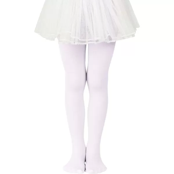 Zando Ultra Soft Ballet Tights for Girls Footed Dance Tights Colorful Girls Leggings2-12T 