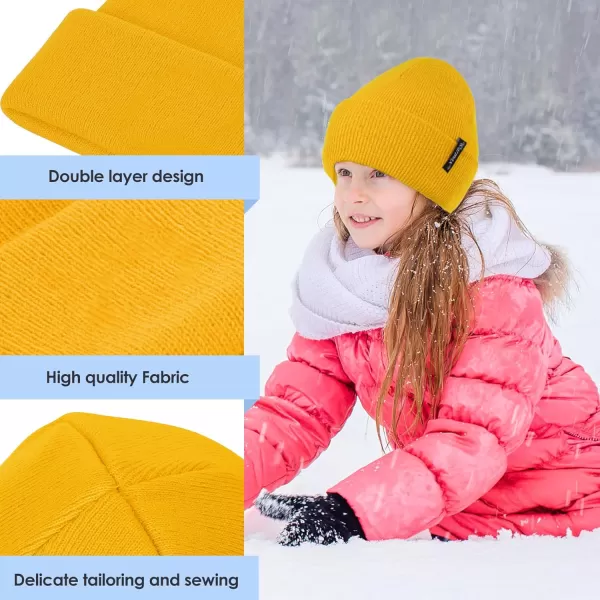 Zando Unisex Kids Beanie Warm Soft Baby Beanie Knit Toddler Beanies for Boys Girls Winter Hat for Infant Beanie Hat
