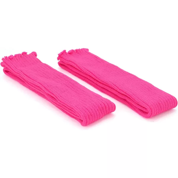 Zando Womens Fashion Warmers Adult Junior 80s Ribbed Knitted Long Socks for Party Sports Casual Socks)