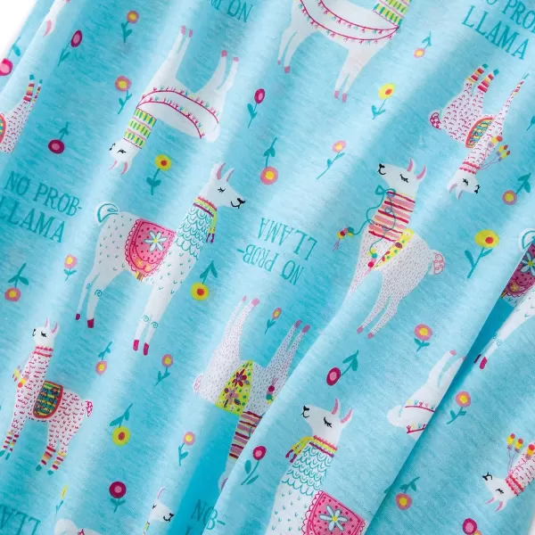 Zando Womens Nightgowns Cartoon Printed Sleep Shirts Cotton Night Gowns Casual Sleepwear Cute Pajamas Long Sleepdress