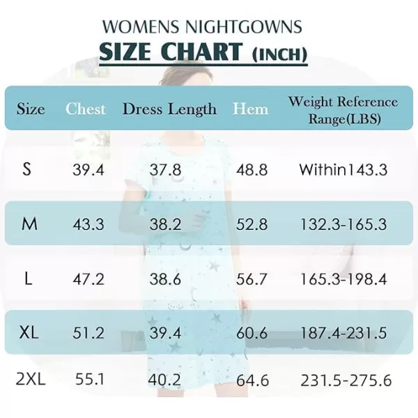 Zando Womens Nightgowns Cartoon Printed Sleep Shirts Cotton Night Gowns Casual Sleepwear Cute Pajamas Long Sleepdress