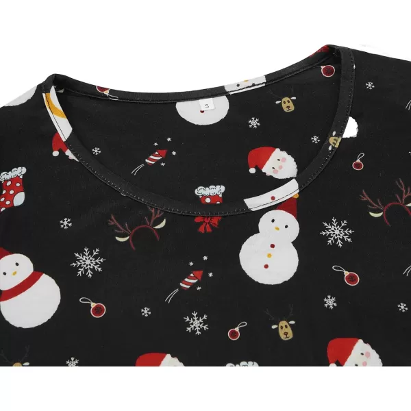 Zando Womens Nightgowns Cartoon Printed Sleep Shirts Cotton Night Gowns Casual Sleepwear Cute Pajamas Long Sleepdress
