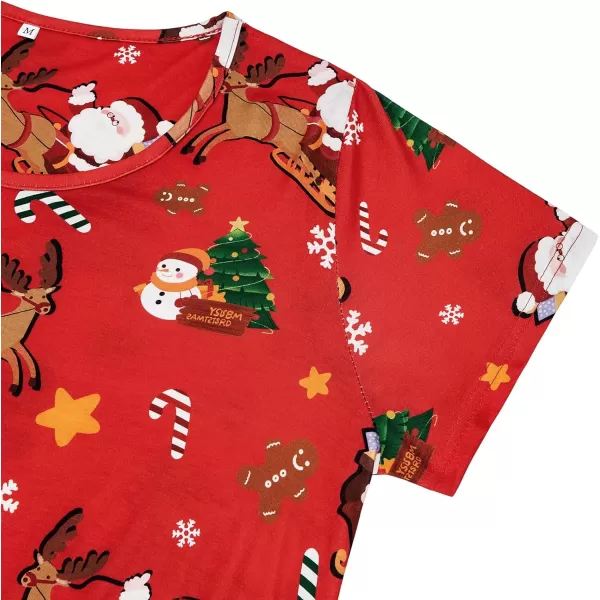 Zando Womens Nightgowns Cartoon Printed Sleep Shirts Cotton Night Gowns Casual Sleepwear Cute Pajamas Long Sleepdress