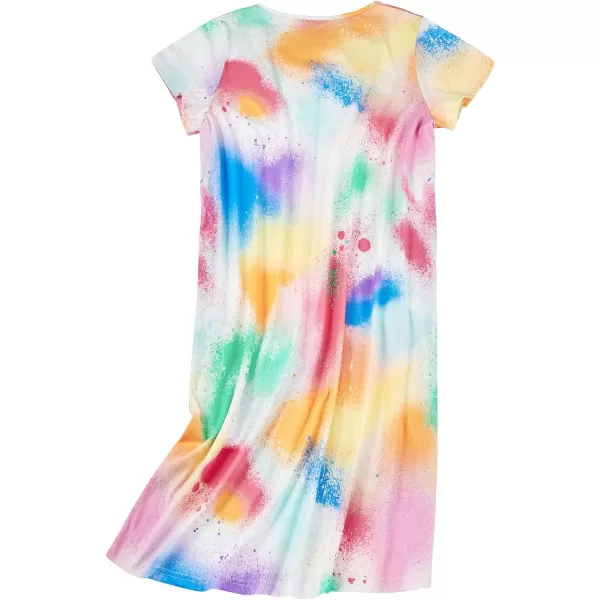 Zando Womens Nightgowns Cartoon Printed Sleep Shirts Cotton Night Gowns Casual Sleepwear Cute Pajamas Long Sleepdress
