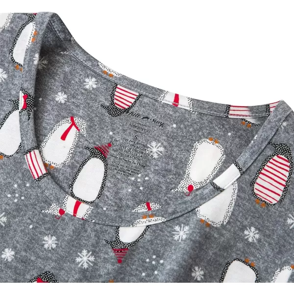 Zando Womens Nightgowns Cartoon Printed Sleep Shirts Cotton Night Gowns Casual Sleepwear Cute Pajamas Long Sleepdress