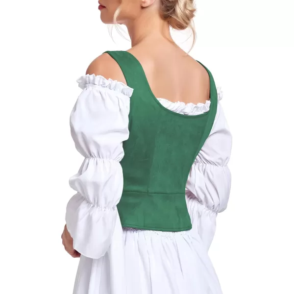 Zando Women's Renaissance Corset Vest Medieval Corsets Top Pirate Cosplay Costume Steampunk Gothic Bustiers Tank Top