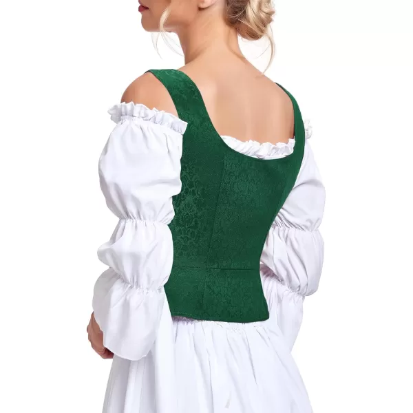 Zando Women's Renaissance Corset Vest Medieval Corsets Top Pirate Cosplay Costume Steampunk Gothic Bustiers Tank Top