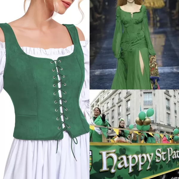 Zando Women's Renaissance Corset Vest Medieval Corsets Top Pirate Cosplay Costume Steampunk Gothic Bustiers Tank Top