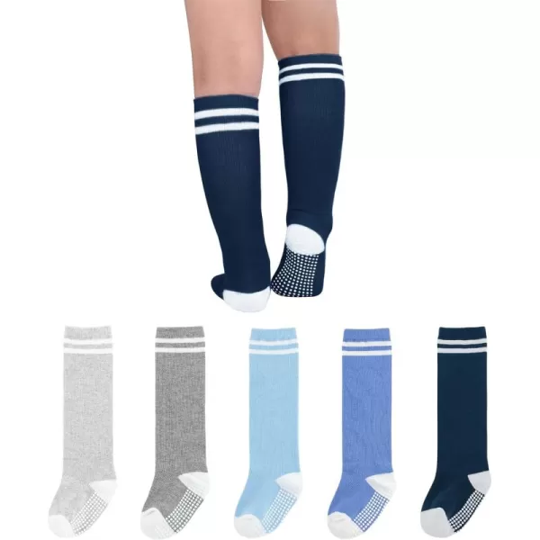 Zando Baby Girl Socks Cotton Baby Knee High Socks Cute Ruffle Socks for Toddler Girls Infant Uniform Stockings Seamless