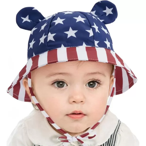 Zando Baby Sun Hat Newborn UPF 50+ Wide Brim Toddler Bucket Hat for Boys Girls Hats Adjustable Summer Beach Caps 0-4 Years