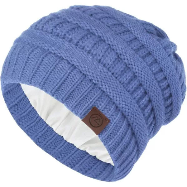 Zando Beanies Women Satin Lined Beanie for Women Warm Winter Hats for Women Thick Knit Beanies for Winter