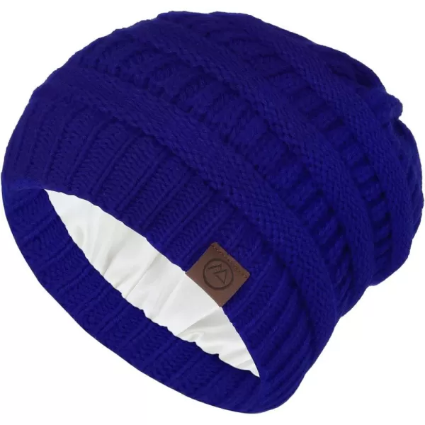 Zando Beanies Women Satin Lined Beanie for Women Warm Winter Hats for Women Thick Knit Beanies for Winter